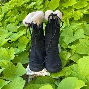 UGG F3007E Boot Ultimate Cuff Boot Black Size 6
